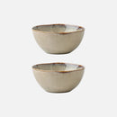2pcs bowls Japanese 5.5-Inch ceramic breakfast bowl thickened irregular kiln salad bowl-Letifly Lights and Decor