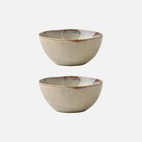 2pcs bowls Japanese 5.5-Inch ceramic breakfast bowl thickened irregular kiln salad bowl-Letifly Lights and Decor