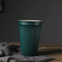 Ceramic Coffee Cup Vertical Stripe Mug