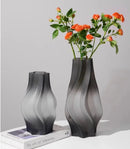 Luxury Nordic Minimalist Style Frosting Glass Vase Classic Home Living Room Decoration Stand For Flowers Decorative Vases Modern-Letifly Lights and Decor