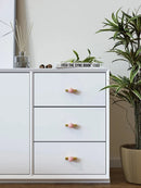 New Light Luxury Cabinet Door Handle High End Brass Wardrobe Handle Natural Crystal Ball Shoe Cabinet Drawer Long Handle-Letifly Lights and Decor