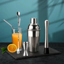 5-Piece Stainless Steel Cocktail Shaker set 700ml Bartender Kit Cocktail Tools Set Cocktail Shaker-Letifly Lights and Decor