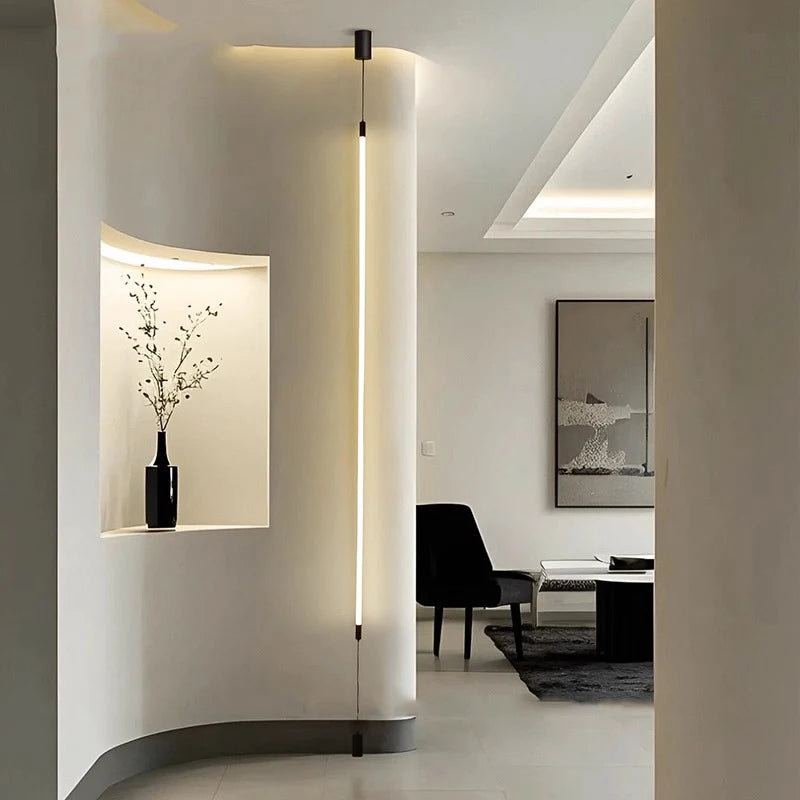 Modern LED Floor Lamp for Living Room Bedroom, Dimmable Standing Lamp with Remote Control, 3 Color Temperatures