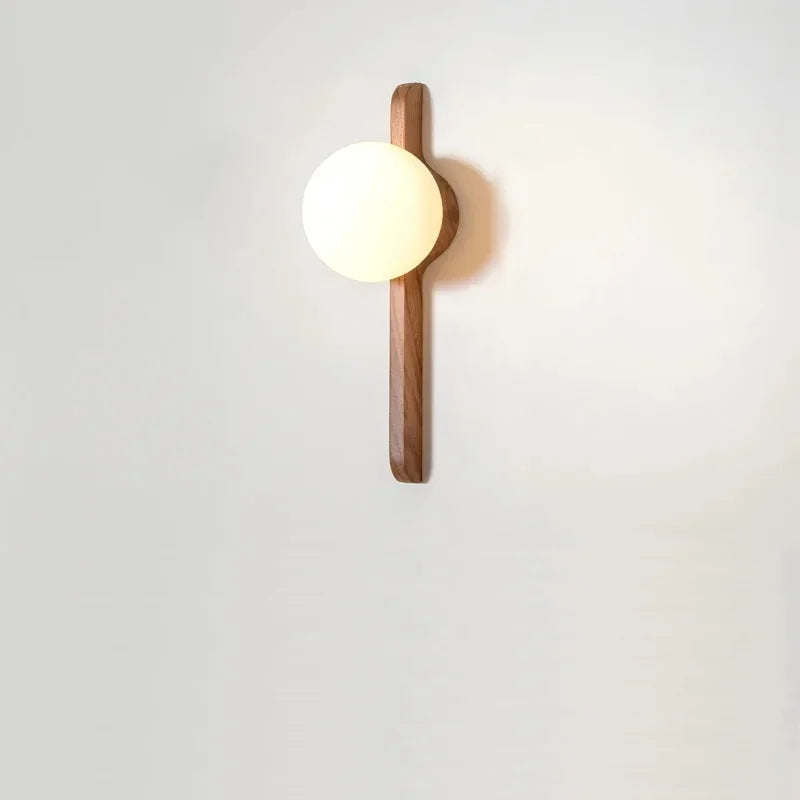 Moonlight Creative Wall Lights Walnut Wood Wabi-sabi Modern Sconce Lamps Home Decor Living Dining Room Bedroom Study Corridor-Letifly Lights and Decor