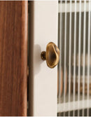 Letifly Lights & Decor - Molten Pebble Cabinet Knob - Sculptural Metal Cabinet Hardware in Brass Chrome and Satin Nickel