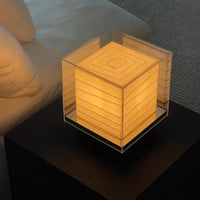 Nordic Minimalist Wabi Sabi Rice Paper Table Lamp Living Room Bedroom Home Decor Indoor Lighting Study Bedside Reading Light-Letifly Lights and Decor