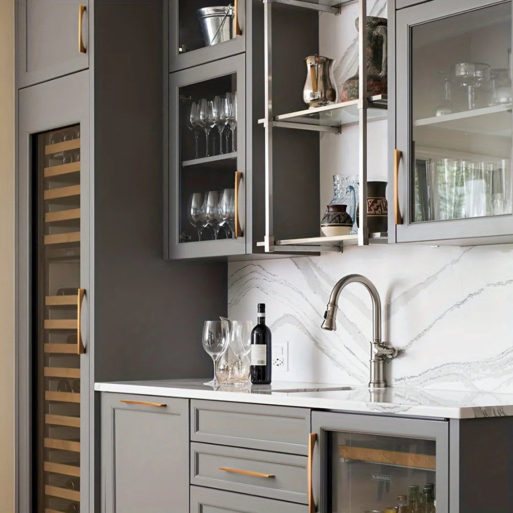 Arc Bronze Cabinet Pulls & Knob
