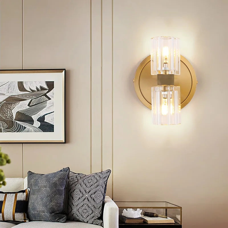 Postmodern Bedroom Bedside Wall Lamp American Aisle Corridor Study Room Living Room Background Decoration Led Indoor Lighting-Letifly Lights and Decor