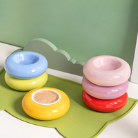 Ceramic Cat Food Water Bowl Anti Vomiting Anti Slip Pet Feeder Dish Easy Clean Anti-flip Pet Food Basin Pet Supplies-Letifly Lights and Decor