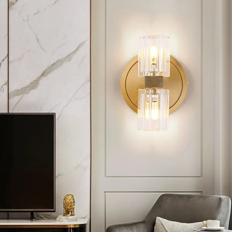 Postmodern Bedroom Bedside Wall Lamp American Aisle Corridor Study Room Living Room Background Decoration Led Indoor Lighting-Letifly Lights and Decor