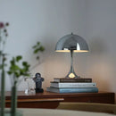 Table lamp dome silhouette glossy finish mid century style mushroom table lamp