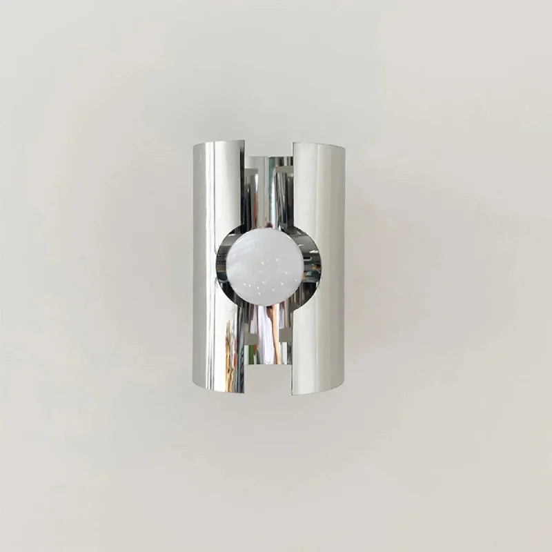 Letifly Lights & Decor - Chrome Nebula Sconce - Modern Chrome Wall Sconce Glass Orb Bauhaus Style Ambient Lighting