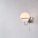 Kinetic Orb Wall Light - Letifly Lights and Decor - Modern Wall Light Glass Orb Curved Metal Arm Bauhaus Style Ambient Lighting