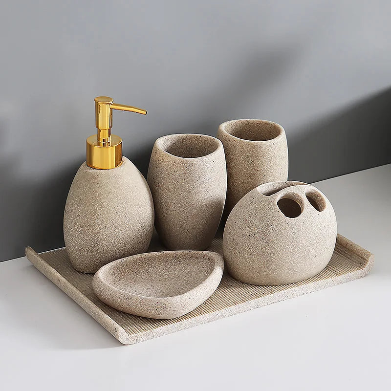 Resin Sand Bathroom Accessories