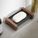 Foundry Soap Dock Modern wooden and metal soap dish black minimalist bathroom soap holder