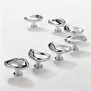 Letifly Lights & Decor - Molten Pebble Cabinet Knob - Sculptural Metal Cabinet Hardware in Brass Chrome and Satin Nickel
