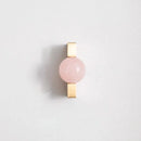 New Light Luxury Cabinet Door Handle High End Brass Wardrobe Handle Natural Crystal Ball Shoe Cabinet Drawer Long Handle-Letifly Lights and Decor