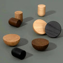 Wood Round Pull Knobs Natural Wooden Dresser Drawer Wardrobe Handle and Knobs For Cabinet Handle Furniture Hardware-Letifly Lights and Decor