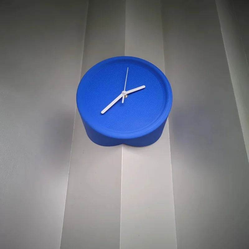 Ins Quiet Wall Clock 8inch Non-Ticking Punch-Free Corner Wall Clock Wall Decor Bedroom Technology Luxury Art Home Decoration-Letifly Lights and Decor