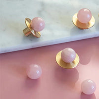 Luxury Natural Stone + brass Knobs Cabinet Knob Handle Dresser Knobs Drawer Pulls Elegant Green Furniture Hardware-Letifly Lights and Decor