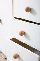 Ball Knob Drawer Pulls Natural Walnut / Ash / Beech Decor Ball Kitchen Cabinet Handles Simple Wooden Furniture Hardware-Letifly Lights and Decor