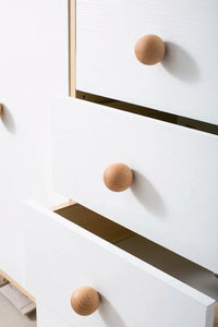 Ball Knob Drawer Pulls Natural Walnut / Ash / Beech Decor Ball Kitchen Cabinet Handles Simple Wooden Furniture Hardware-Letifly Lights and Decor