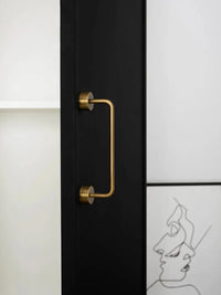 Antique Brass Furniture Handles with Backplate Wardrobe Kitchen Cupboard Cloakroom Bedside Cabinet Handle Bedroom Accessories-Letifly Lights and Decor