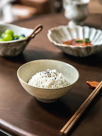 Gorgeous rice bowl Retro coarse pottery handmade dessert rice bowl-Letifly Lights and Decor