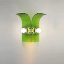 Letifly Lights & Decor - Verdant Curve Wall Sconce - Textured Glass Wall Sconce Curved Design Mid Century Modern Ambient Lighting