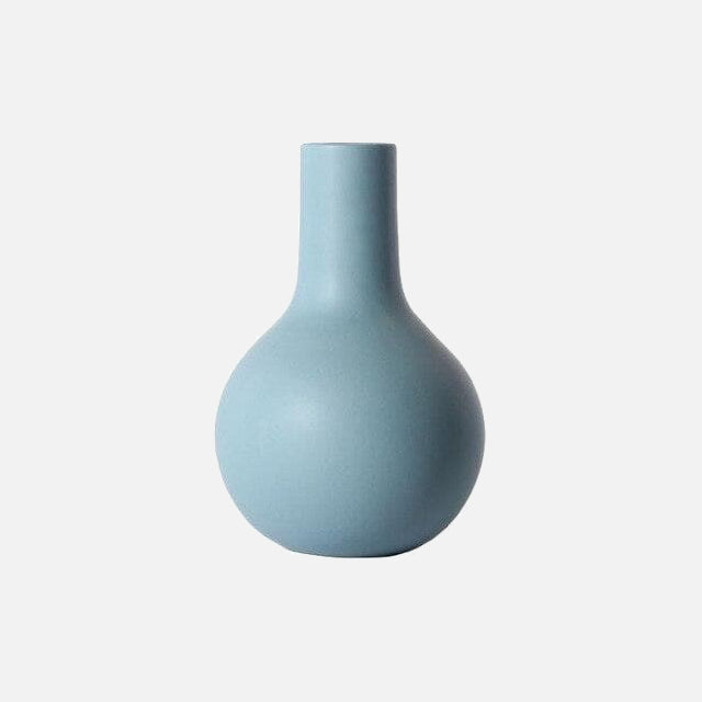 Shades of Blue Ceramic Vase - Final Sale-Letifly Lights and Decor