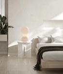 Silk Lantern Table Lamp Nordic style fabric desk lamp