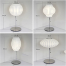 Silk Shades Elegant table and floor lamps polished chrome base diffused light lampshade for bedroom and living room