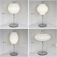 Silk Shades Elegant table and floor lamps polished chrome base diffused light lampshade for bedroom and living room