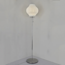 Silk Shades Elegant table and floor lamps polished chrome base diffused light lampshade for bedroom and living room