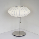 Silk Shades Elegant table and floor lamps polished chrome base diffused light lampshade for bedroom and living room