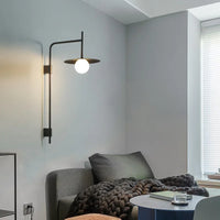 Long Pole Wall Lamp adjustable metal arm industrial wall lamp
