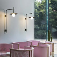 Long Pole Wall Lamp adjustable metal arm industrial wall lamp