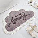 Plush Bath Mat Soft Anti-Slip Absorbent Waterproof with Playful Design