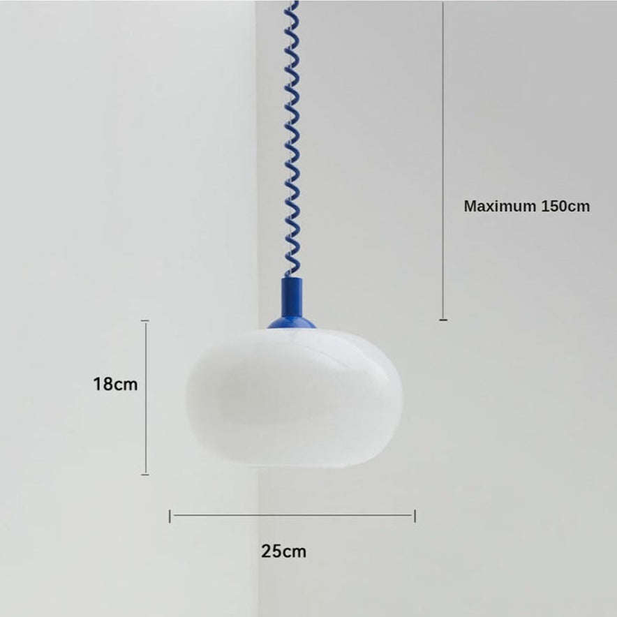 Spring Wire Retractable Pendant Light-Letifly Lights and Decor