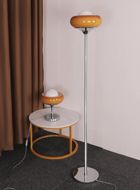 Starburst Retro Glass & Chrome LED Table & Floor Lamp-Letifly Lights and Decor