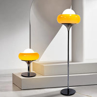 Starburst Retro Glass & Chrome LED Table & Floor Lamp-Letifly Lights and Decor