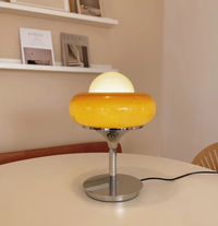 Starburst Retro Glass & Chrome LED Table & Floor Lamp-Letifly Lights and Decor