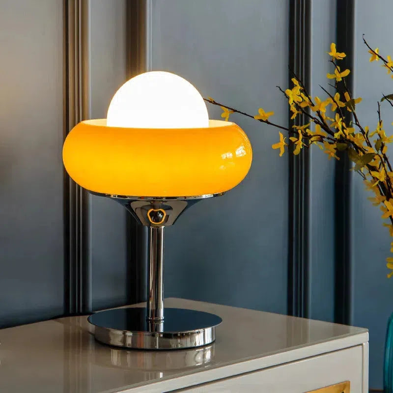 Starburst Retro Glass & Chrome LED Table & Floor Lamp-Letifly Lights and Decor