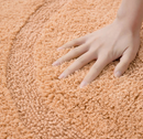 sunburst semi circle rug with tassels handwoven plush boho rug