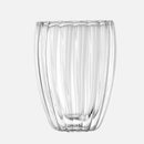 Transparent Drinkware Cup double layer ripple texture