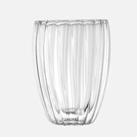 Transparent Drinkware Cup double layer ripple texture