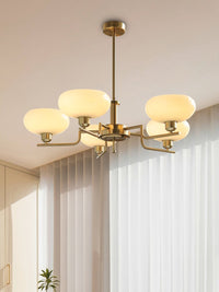 Teresie Mid-Century Glass Orb Chandelier