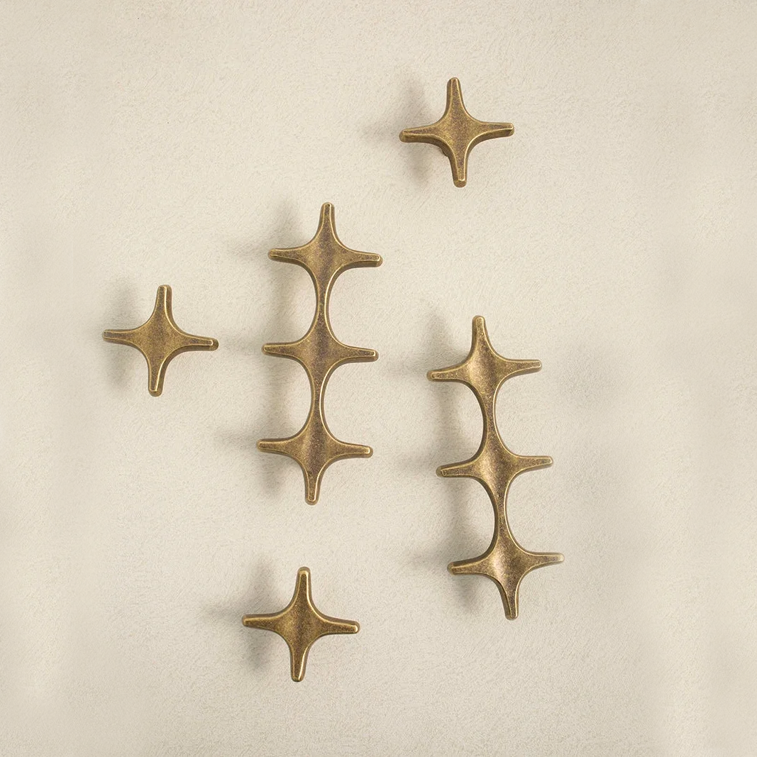 The Crossbeam Brass Knobs