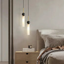 Marble Pendant Lights and chandelier sleek marble line pendant lamp