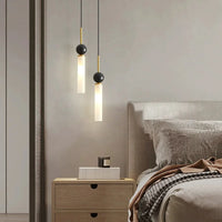 Marble Pendant Lights and chandelier sleek marble line pendant lamp